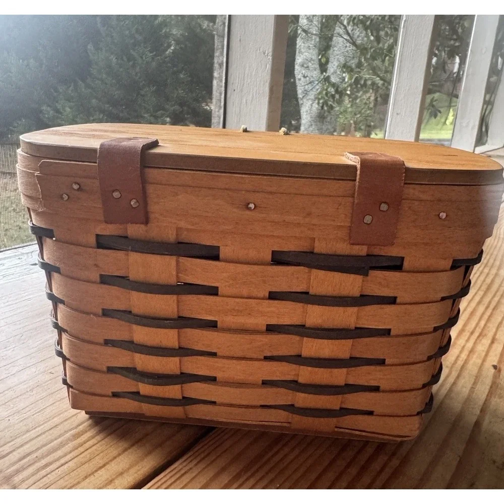 Vintage Longaberger Basket w/ Lid 1994 Forever Yours Sweetheart Hostess + Tags